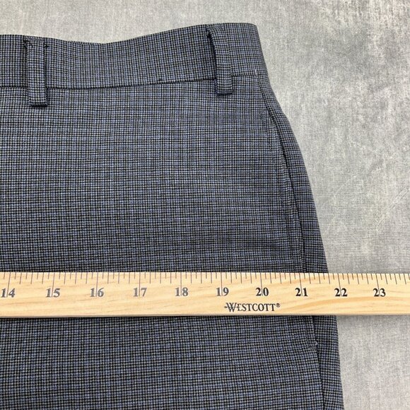 Lauren Ralph Lauren Pants Men 36W x 34L Black Blue Houndstooth Check Dress Caree - Picture 6 of 13